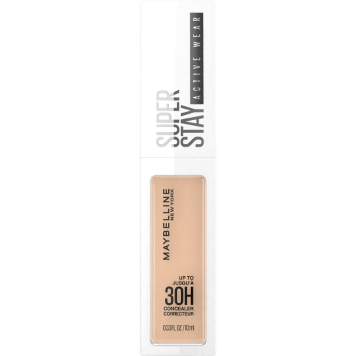 Maybelline New York Longwear Liquid Concealer, Up to 30HR Wear, Shade 20, 10 ml