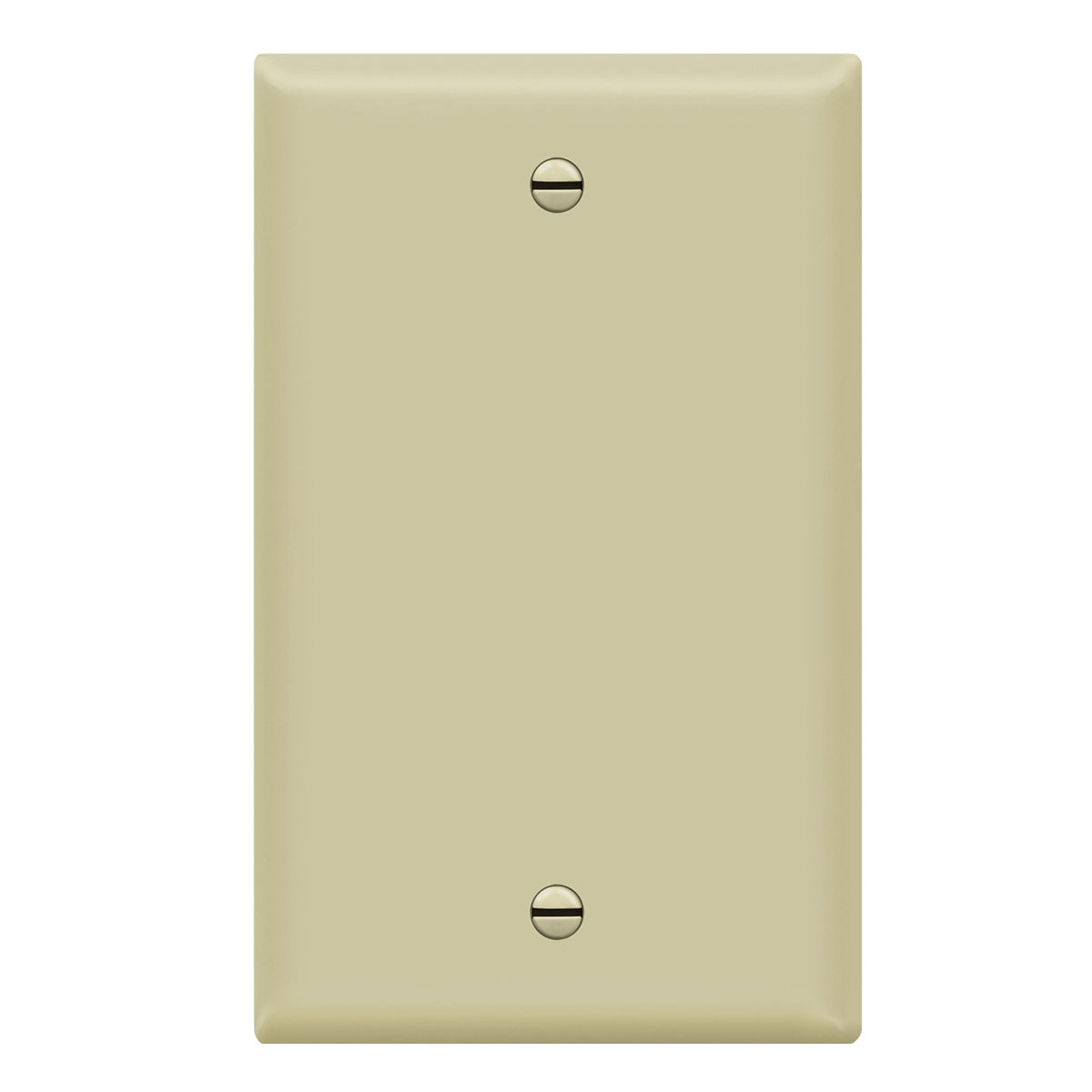 Enerlites 8801-I Blank Cover Wall Plate by 1-Gang Standard Size, Ivory, Unbreakable Poly-Carbonate, Outlets Receptacle Light Switch Covering