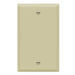 Enerlites 8801-I Blank Cover Wall Plate by 1-Gang Standard Size, Ivory, Unbreakable Poly-Carbonate, Outlets Receptacle Light Switch Covering