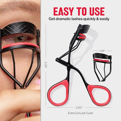 Revlon Extra Curl Lash Curler, Gives an All Day Dramatic Curl, with Finger Grips for a Non Slip Grip, Easy to Use (Pack of 1)