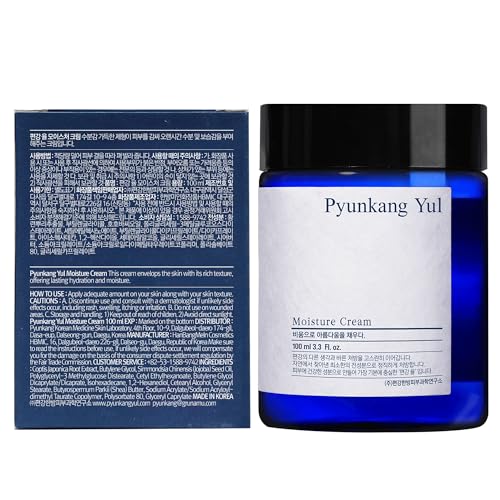 PYUNKANG YUL Moisture Cream - Korean Skin Care Face Cream - Facial Moisturizer for Dry and Combination Skin Types - Natural Ingredients Shea Butter, Jojoba Seed Oil Deeply Moisturize Skin - 3.4 Fl oz