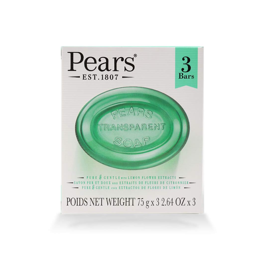 Pears Transparent Soap with Lemon Flower Extract, 3 Bars