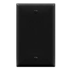 Enerlites 8801-BK Blank Cover Wall Plate, Standard Size 1-Gang, Unbreakable Polycarbonate Thermoplastic, Black