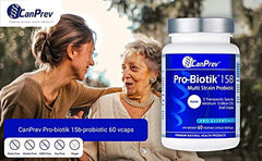 CanPrev Pro-Biotik 15B | 60 V-Caps I Helps Restore Natural Gut Flora