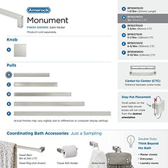 Amerock | Cabinet Knob | Satin Nickel | 1-3/16 inch (30 mm) Length | Monument | 1 Pack | Drawer Knob | Cabinet Hardware