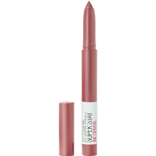 Maybelline Super Stay Ink Crayon Lipstick, Precision Tip Matte Lip Crayon with Built-in Sharpener, Longwear Up To 8Hrs, Lead the Way, 1.2g