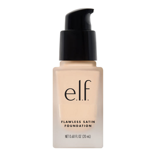 e.l.f. Flawless Finish Foundation, Lightweight & Medium Coverage, Semi-Matte Finish, Snow, 0.68 Fl Oz (20mL)