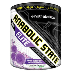 Anabolic State Elite Grape Lollipop 21 servings, EAA, BCAA, Hydration, Pre Post Workout Powder, Support Muscle Growth & Repair,