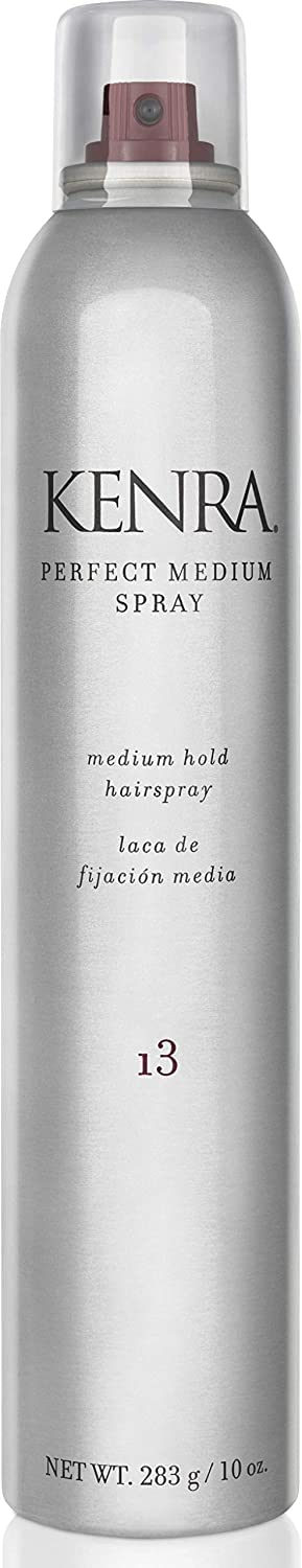 Kenra Perfect Medium Spray 13 | Provides Styling Control Without Stiffness | Medium Hold | Fast-Drying Formulation | High Shine Finish | All Hair Types | 295 ml