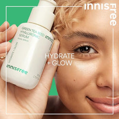 innisfree Green Tea Seed Hyaluronic Serum with Panthenol and Niacinamide, Korean Face Serum for Hydration and Glow