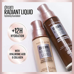 Maybelline New York Radiant Liquid Medium Coverage Hydrating Foundation, Honey Beige, 30 Milliliters