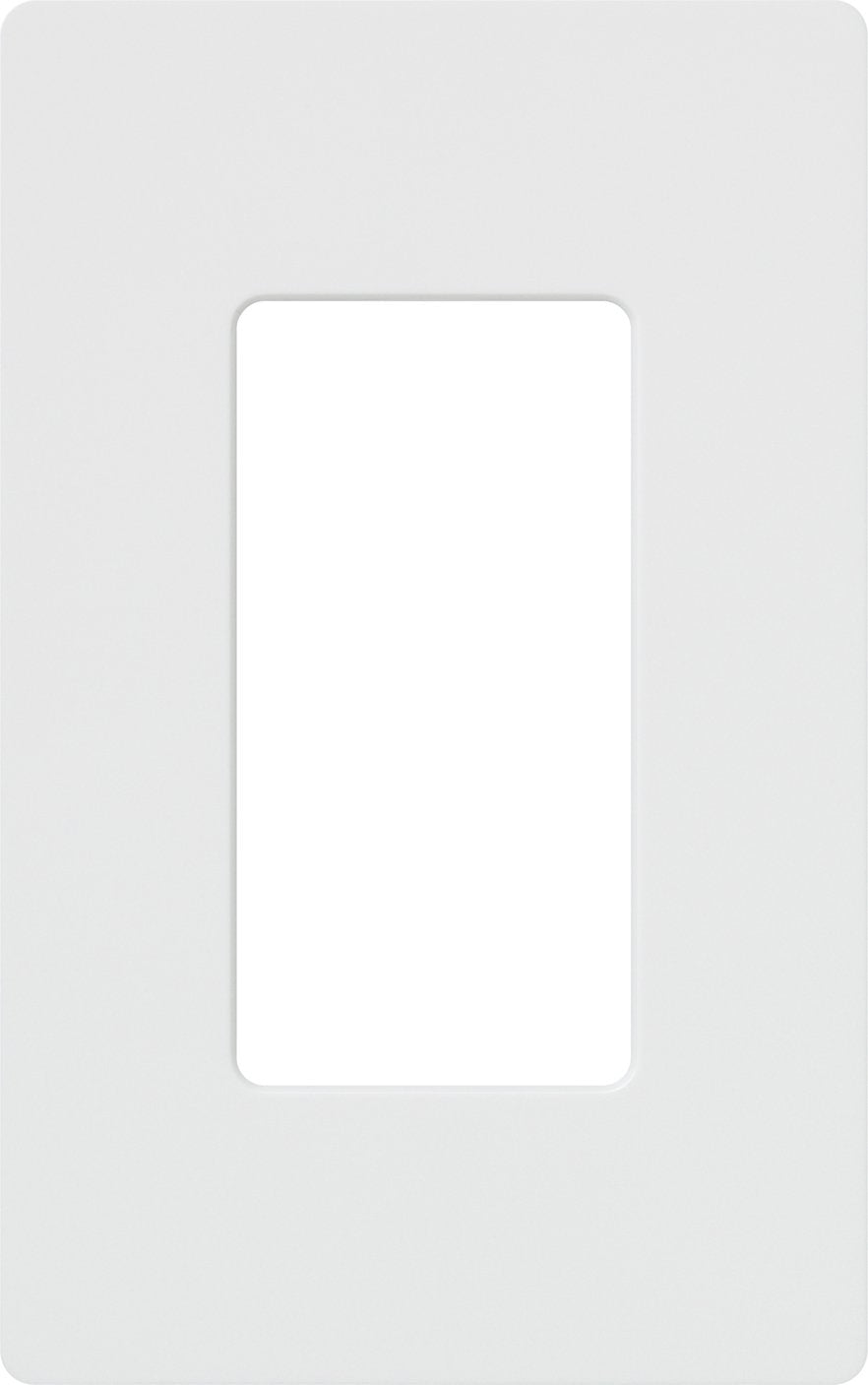 Lutron Claro 1 Gang Decorator/Rocker Wallplate, Gloss | CW-1-WH | White