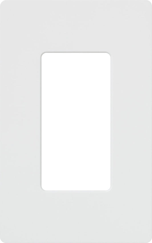 Lutron Claro 1 Gang Decorator/Rocker Wallplate, Gloss | CW-1-WH | White