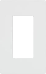 Lutron Claro 1 Gang Decorator/Rocker Wallplate, Gloss | CW-1-WH | White