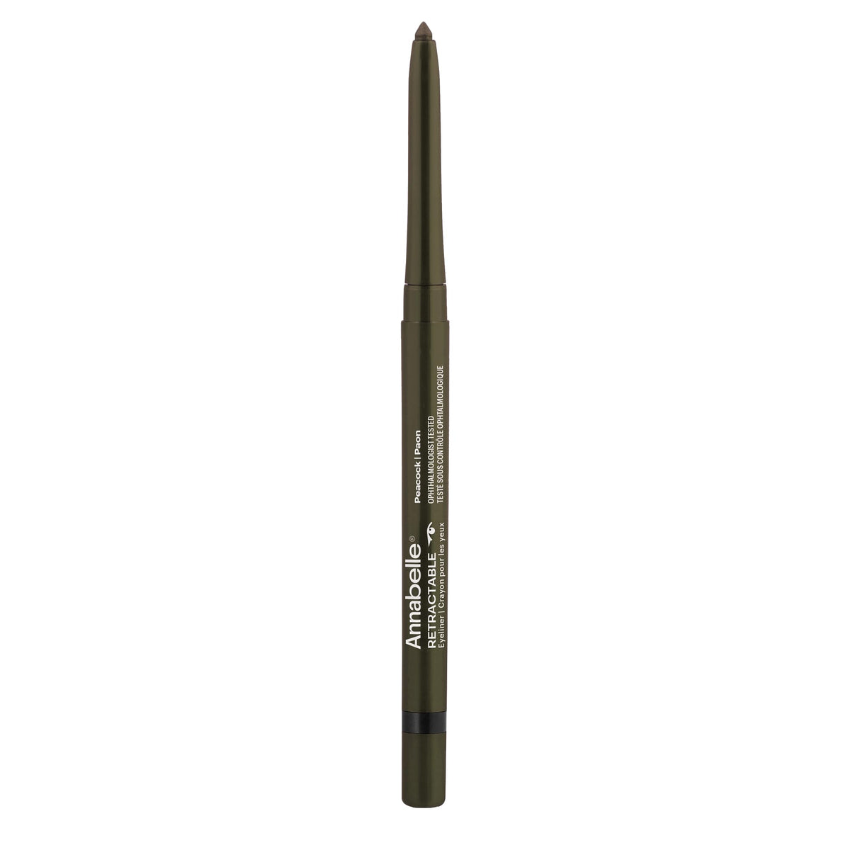 Annabelle Retractable Eyeliner, Peacock, Intense Colour, Rich Creamy Texture, Long-Lasting, Waterproof, Gluten-Free, Paraben-Free, Fragrance-Free, Cruelty-Free, 0.3 g