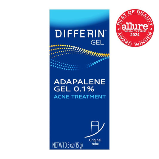 Acne Treatment Differin Gel, 30 Day Supply, Retinoid Treatment for Face with 0.1% Adapalene 15g Tube