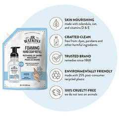 J.R. Watkins Ocean Breeze Foaming Hand Soap Refill Pouch, 828 mL