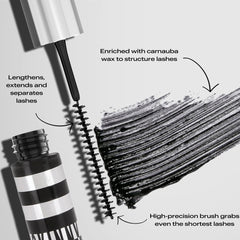 Annabelle Skinny Mascara, Black, Award-Winning Mascara for Short Lashes, Ultimate Length & Definition, Microscopic & Ultra-Precise Brush, Eco-Friendly Packaging, Ophthalmologist-Tested, Hypoallergenic, 4 mL