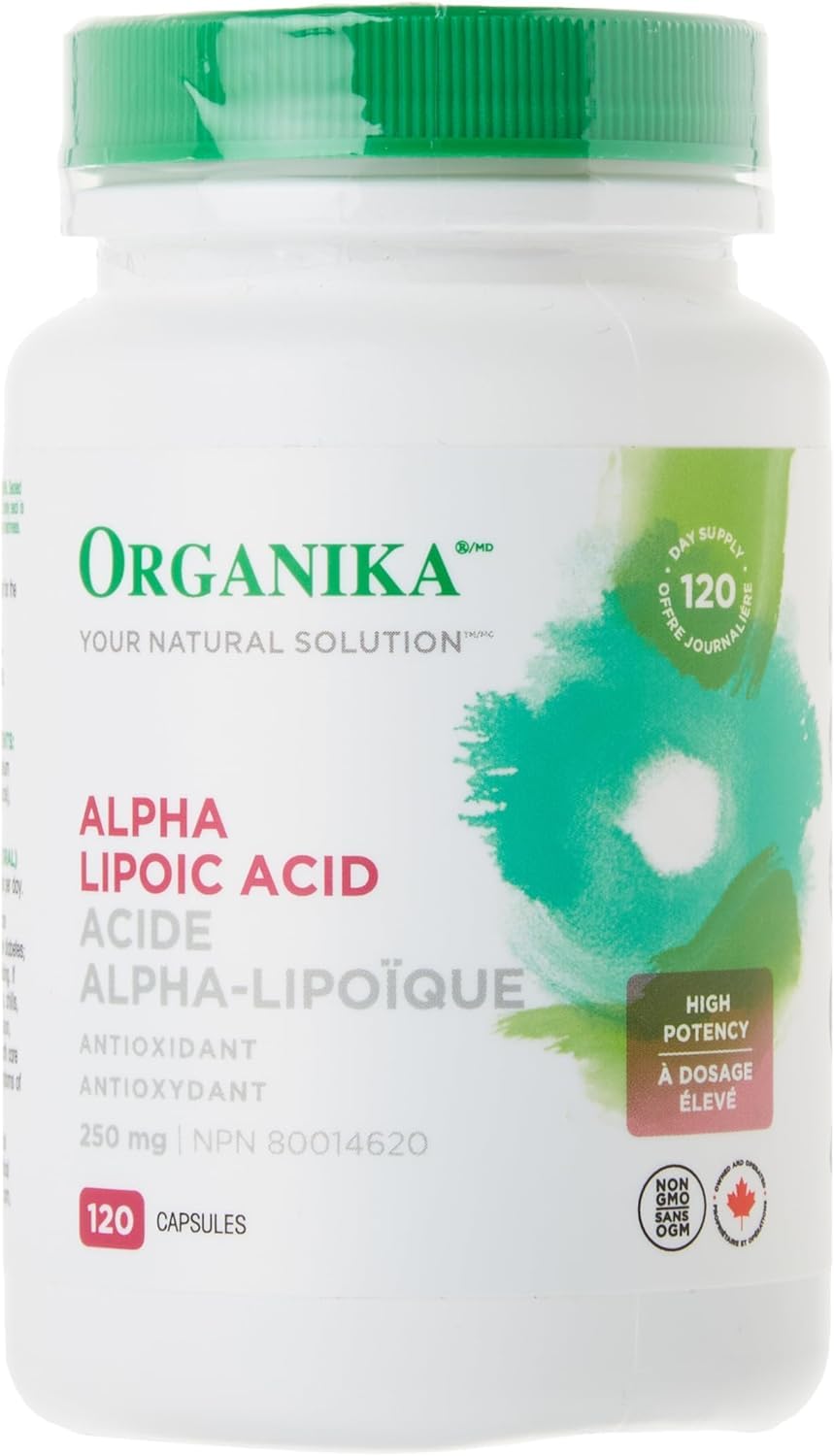 Organika Alpha Lipoic Acid (High Potency)- Liver Support, Antioxidant- 120caps