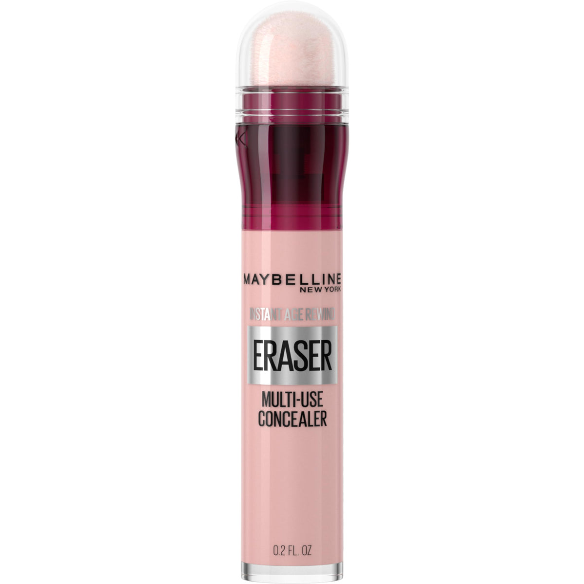 Maybelline New York Instant Age Rewind Eraser Multi-Use Concealer, Under Eye Dark Circles Treatment, Up to 12 hours, Vegan, Pink Concealer, 160, 6 ml