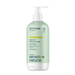 ATTITUDE Body Lotion for Sensitive Skin with Oat and Avocado Oil, EWG Verified, Dermatologically Tested, Vegan, 473 mL