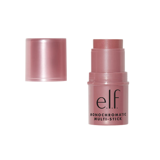 e.l.f. Monochromatic Multi Stick, Luxuriously Creamy & Blendable Color, For Eyes, Lips & Cheeks, Sparkling Rose, 0.17 Oz (5 g)