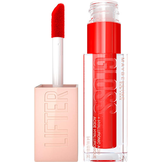 Maybelline New York Lifter Gloss, Hydrating Lip Gloss, High Shine for Fuller Looking Lips, Sweetheart, Sheer Red, 5.4 ml