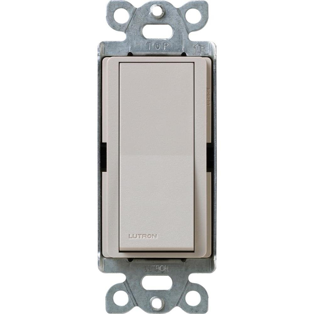 Lutron Claro On/Off Switch, 15-Amp, Single-Pole, SC-1PS-TP, Taupe