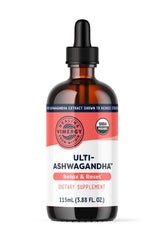 Vimergy USDA Organic Ashwagandha Liquid Extract, 57 Servings –Stress Supplement Drops – Adaptogen - Supports Cognitive Function – Sleep Support – Alcohol-Free, Non-GMO, Vegan & Paleo Friendly (115 ml)