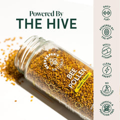 BEEKEEPER'S NATURALS Bee Pollen - 100% Raw Wildflower Bee Pollen, Natural Preserved Enzymes, Source of Vitamin B, Minerals, Amino Acids & Protein - Paleo & Keto Friendly, Gluten Free (5.2 oz)