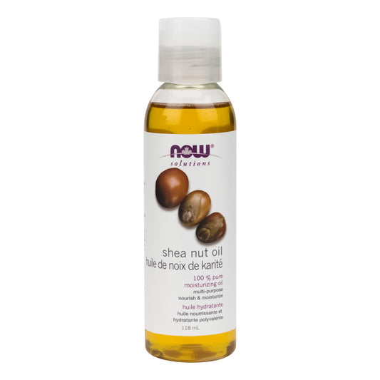 NOW Solutions, Shea Nut Oil, Multi-Purpose Intense Moisturizing Oil for Skin, Scalp and Hair, 118ml