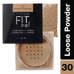 Maybelline New York Fit Me Loose Finishing Powder, Medium Deep, 0.7 Oz