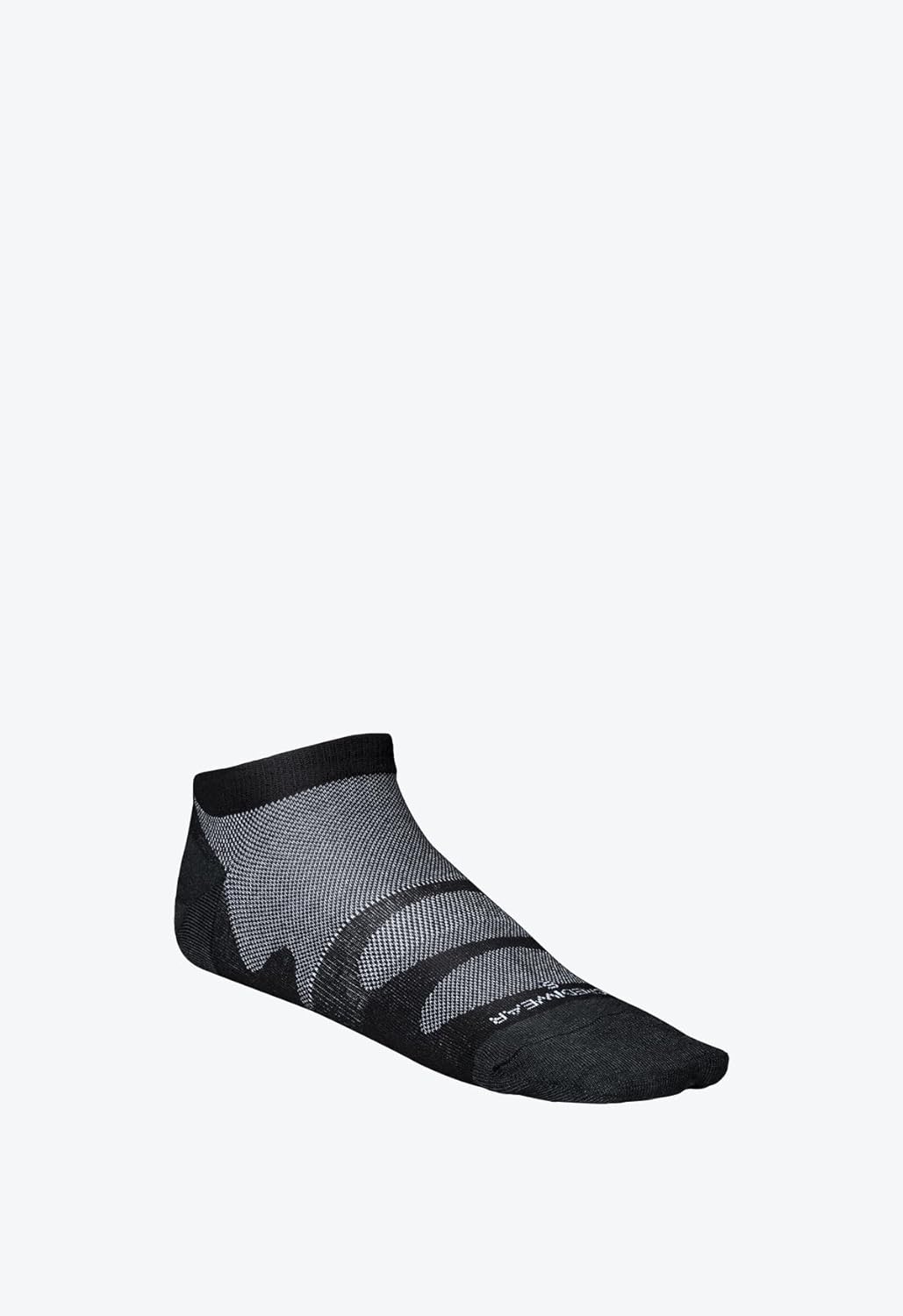 Incrediwear Sport Socks (Thin) - No-Show Black