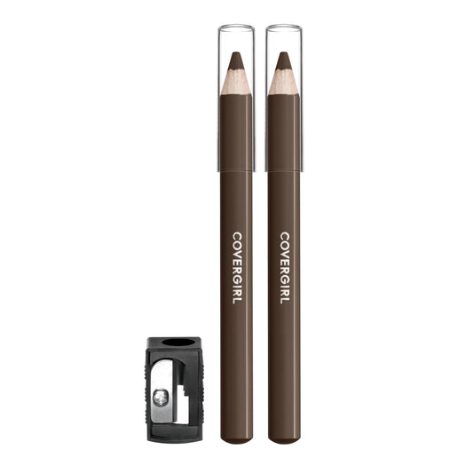 COVERGIRL - Easy Breezy Brow Fill + Define Brow Pencil, Sharpener Included, Long-Lasting, Deeply Pigmented, Blendable Formula, 100% Cruelty-Free