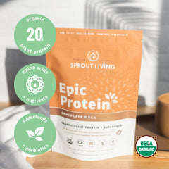 Sprout Living Epic Protein - Chocolate Maca 1lb