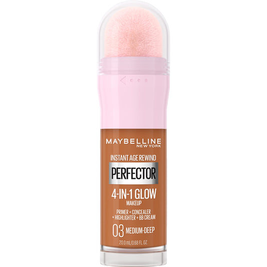 Maybelline New York Instant Age Rewind - Face Makeup Instant Perfector 4-In-1 Glow Makeup, Medium-Deep