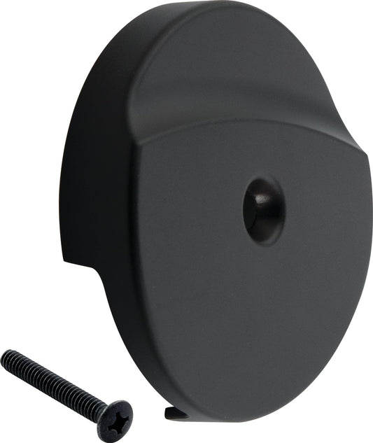 Master Plumber 199MB, Single Hole Bath Waste and Overflow Plate - Matte Black