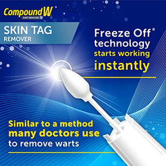 Compound W Skin Tag Remover System - 8 count - Freezes Your Skin Tag Instantly, For Treatment & Effective Skin Tag Removal