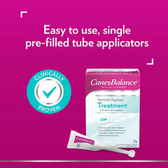 CanesBalance Bacterial Vaginosis Treatment For BV Symptoms - Vaginal Gel BV Treatment For Women, Relieves Vaginal Odor, Maintains Normal Vaginal pH, Supports Vaginal Health, 7 Single-Use Applicators