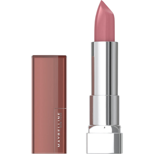 Maybelline New York Color Sensational Lipstick, Lip Makeup, Cream Finish, Hydrating Lipstick, Nude, Pink, Red, Plum Lip Color, Warm Me Up, 0.15 oz; (Packaging May Vary)