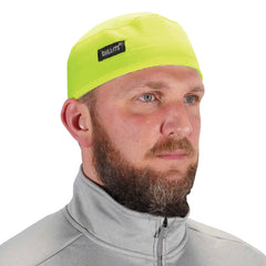 Ergodyne Chill Its 6630 Skull Cap, Lined with Terry Cloth Sweatband, Sweat Wicking, Lime