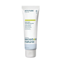 ATTITUDE Body Cream for Sensitive Skin with Oat, EWG Verified, Dermatologically Tested, Vegan, Extra Gentle, Unscented, 240 mL