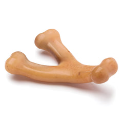 Benebone Wishbone Durable Dog Chew Toy for Aggressive Chewers, Real Chicken, Made in USA, Small