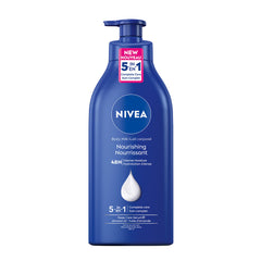 NIVEA Nourishing Body Milk | 48H Moisture |Daily Moisturizer| Non-greasy, Intense Moisture| with Almond Oil | For Dry Skin to very dry skin | 625ml Pump Bottle