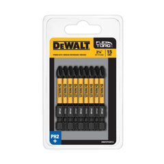 DEWALT FlexTorq 1/4-in x 2-in Phillips Impact Driver Bits Hex Shank (15-Piece) (DWAF2PH2IR15)