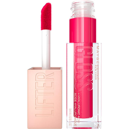 Maybelline New York Lifter Gloss, Hydrating Lip Gloss, High Shine for Fuller Looking Lips, Bubblegum, Sheer Bright Pink, 5.4 ml