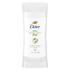 Dove Aluminum Free Déodorant for Women Cucumber & Green Tea Scent for Soft, Comfortable Underarms, 74g