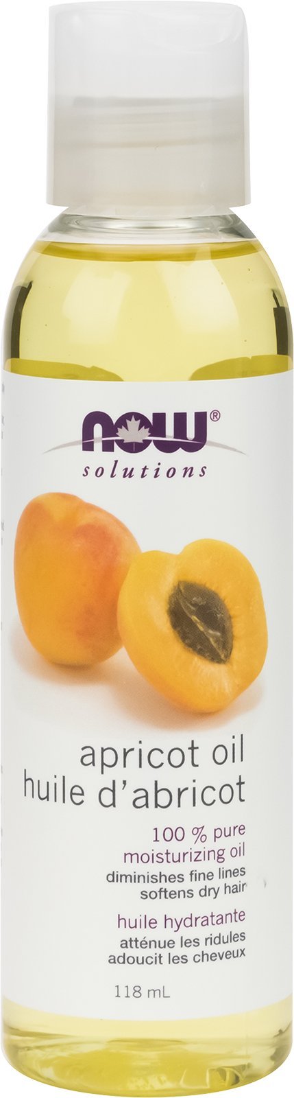 NOW Solutions, Apricot Kernel Oil, Hair Moisturizer, Rejuvenating Skin Oil, Softens Fine Lines, 118ml