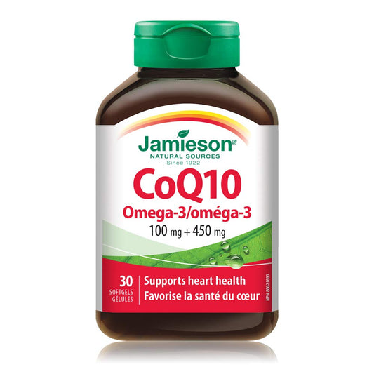 Jamieson CoQ10 100mg Orange 30 Softgels