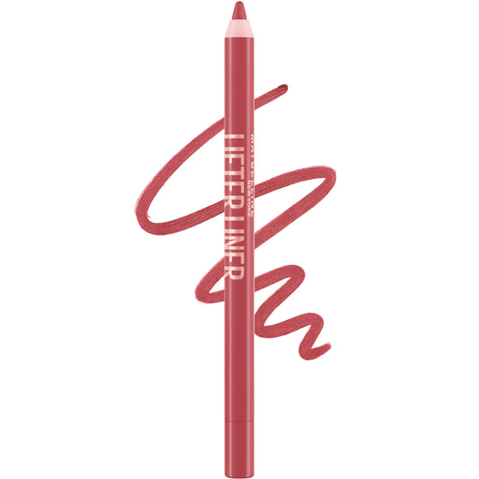 Maybelline Lifter Lip Liner, Long-Lasting, Smooth Glide Application, Hyaluronic Acid, Brick Red, Peaking, 1.2 g